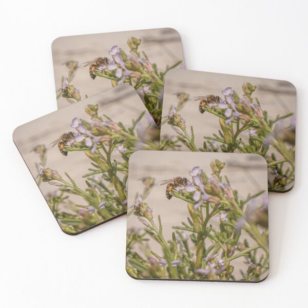Item preview, Coastal Honey Bee Gathering On Tasmanian Beach  designed and sold by vdlartworks.