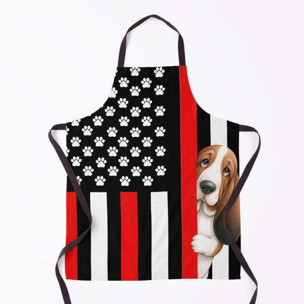 Item preview, Basset Hound Peeking Behind The US Flag designed and sold by TheAnimalZ00.