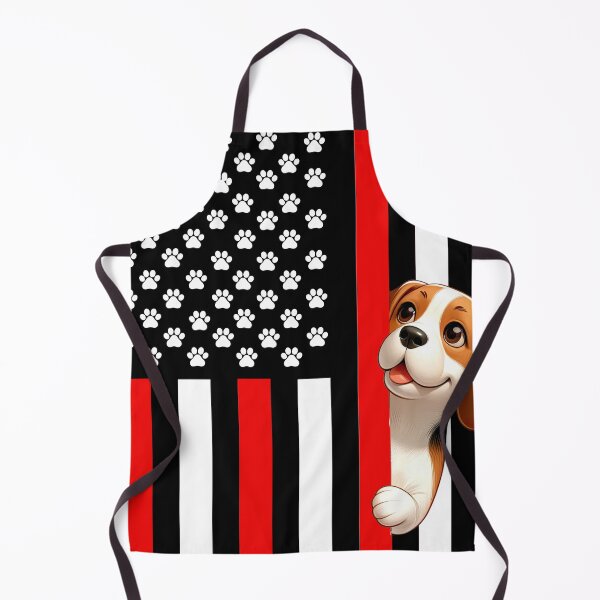 Item preview, Beagle Peeking Behind The US Flag designed and sold by TheAnimalZ00.