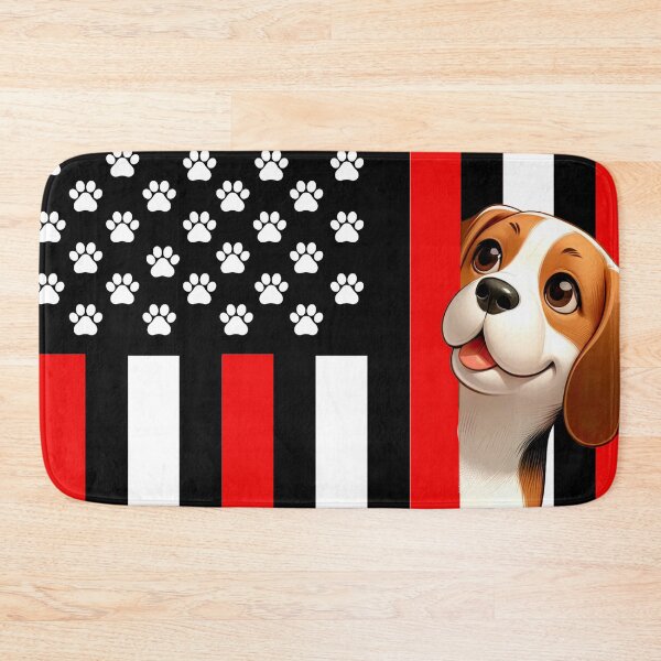Item preview, Beagle Peeking Behind The US Flag designed and sold by TheAnimalZ00.