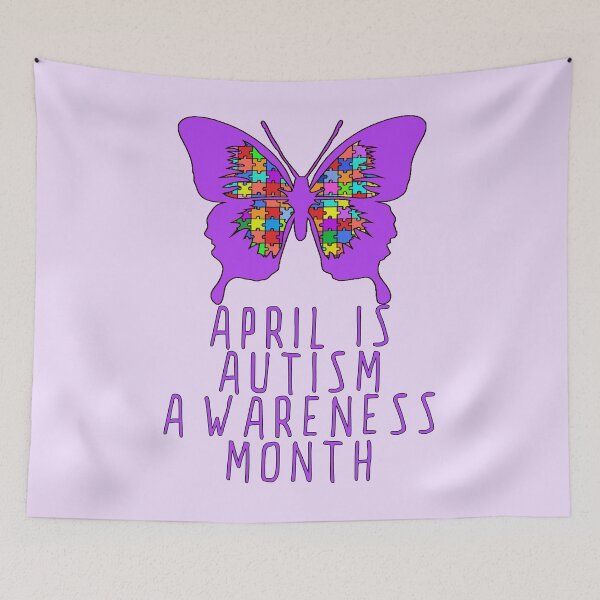 Item preview, April is Autism Awareness Month with Purple Butterfly designed and sold by Greenbaby.