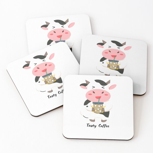 Item preview, Copy of Kawaii cow enjoy her tasty coffee  designed and sold by Cosmicworld07.