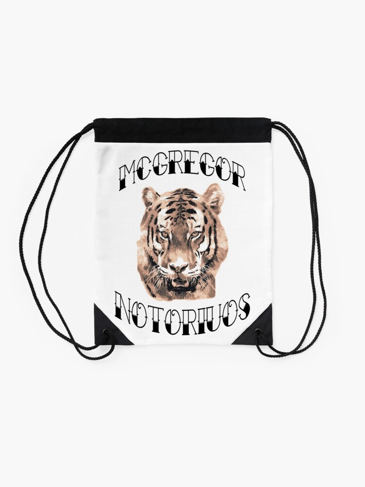 "Conor Mcgregor Notorious Tiger Tattoo" Drawstring Bag For Sale By ...