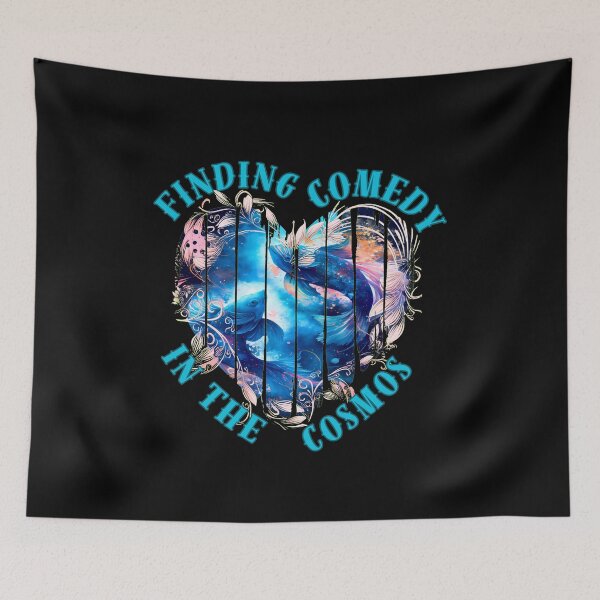 Item preview, Finding Comedy In The Cosmos. pisces quote designed and sold by ZodiacWonders.