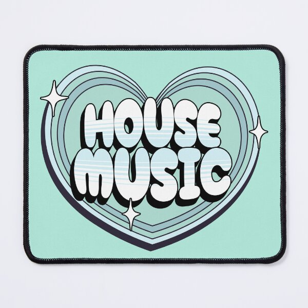 Item preview, HOUSE MUSIC  - Y2K Heart (Teal)  designed and sold by Discothreadz.