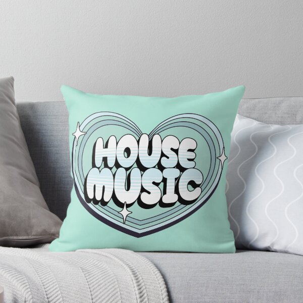 Item preview, HOUSE MUSIC  - Y2K Heart (Teal)  designed and sold by Discothreadz.
