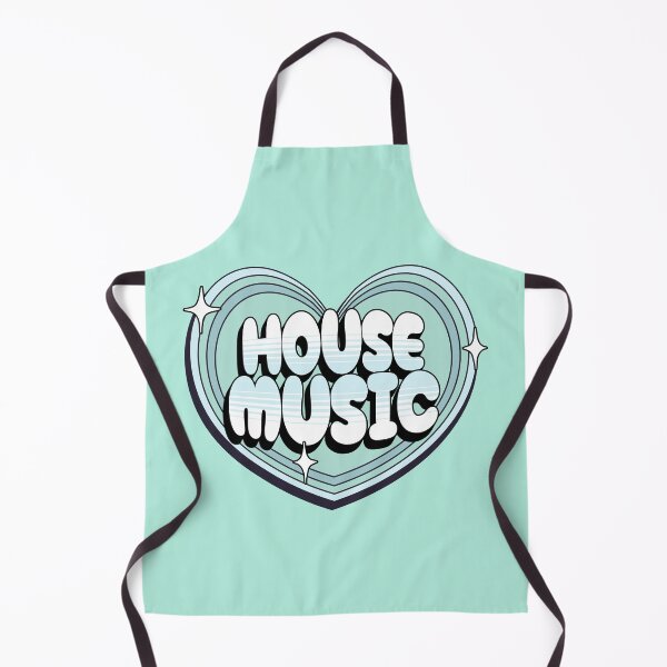 Item preview, HOUSE MUSIC - Y2K Heart (Teal) designed and sold by Discothreadz.