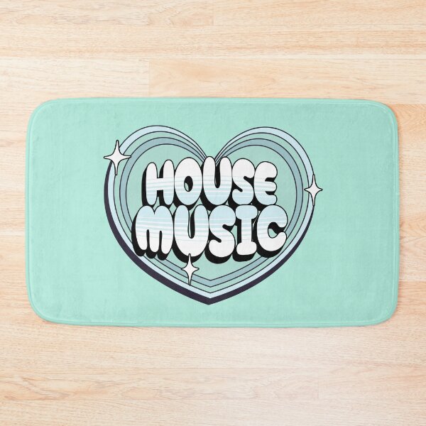 Item preview, HOUSE MUSIC  - Y2K Heart (Teal)  designed and sold by Discothreadz.