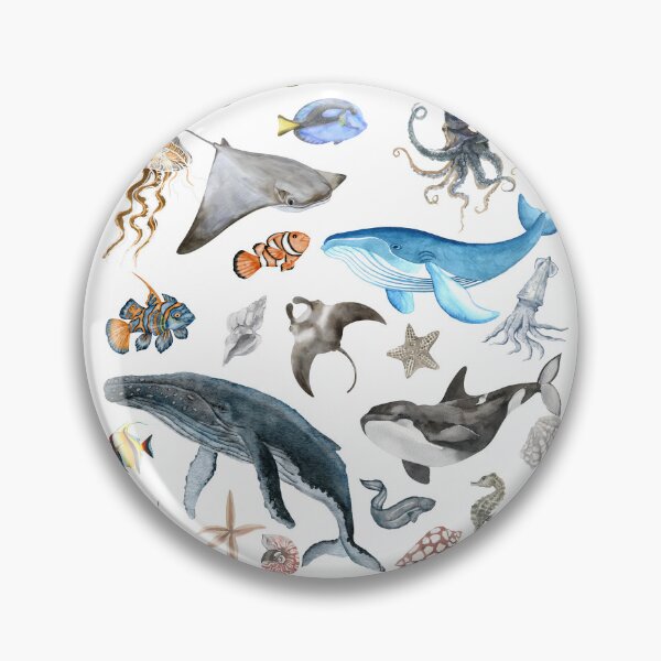 Item preview, Ocean Animals - Ocean Animal Lovers designed and sold by patternjp.