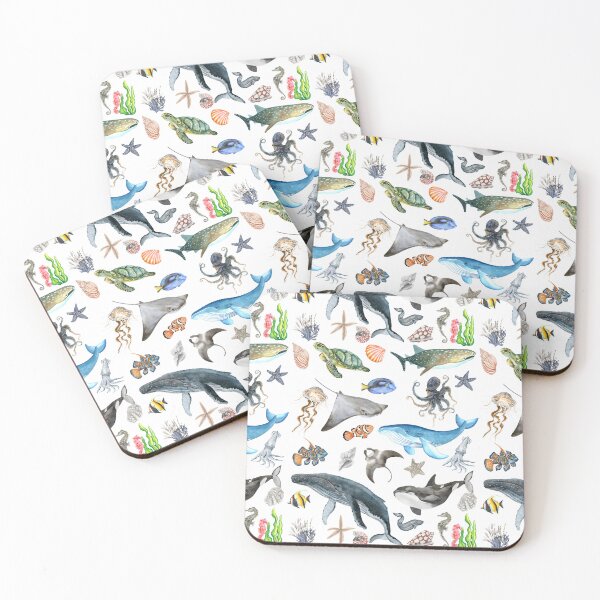 Item preview, Ocean Animals - Ocean Animal Lovers designed and sold by patternjp.