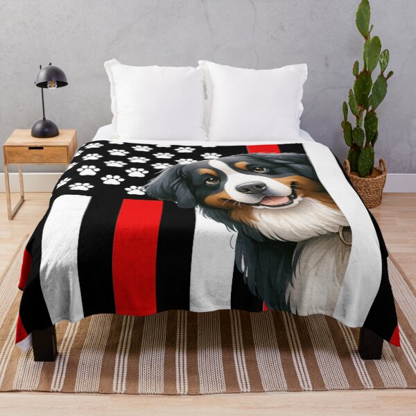 Item preview, Bernese Mountain Dog Peeking Behind The American Flag designed and sold by TheAnimalZ00.