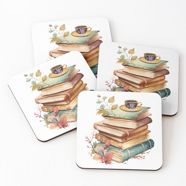 Item preview, Vintage Books And Tea designed and sold by ZingAndPep.