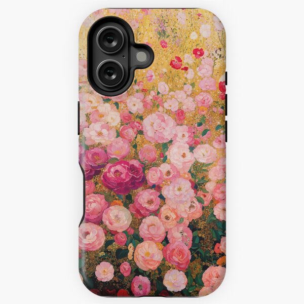 Artikel-Vorschau von Gustav Klimt Rosa Blumengarten, designt und verkauft von maniacfitness.