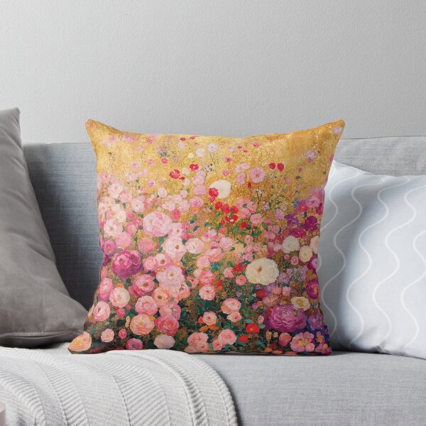 Item preview, Gustav Klimt Pink Flower Garden  designed and sold by maniacfitness.