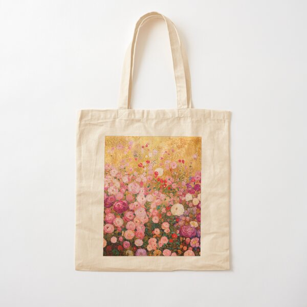 Aperçu de l'œuvre Jardin de fleurs roses Gustav Klimt créée et vendue par maniacfitness.