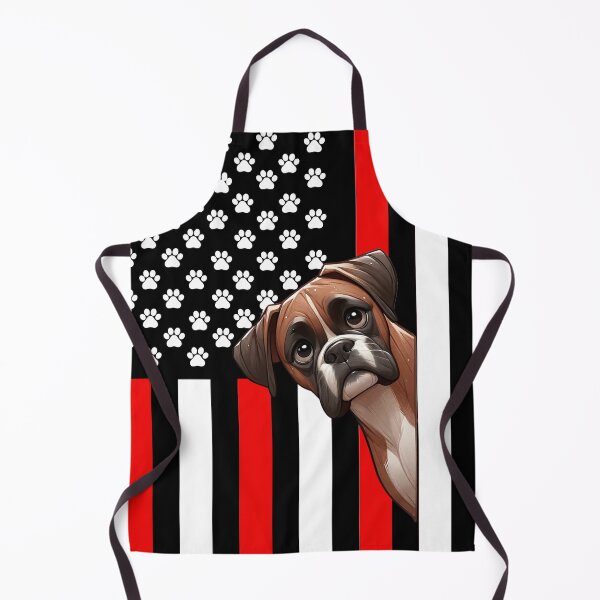 Item preview, Boxer Peeking Behind The American Flag designed and sold by TheAnimalZ00.