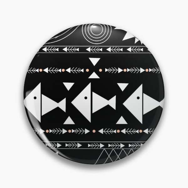 Item preview, Black and white fishes designed and sold by TribalBlue.