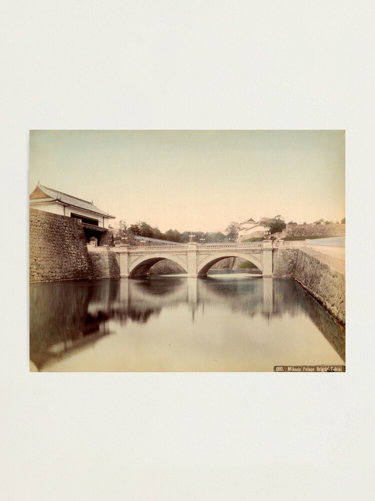 Alternate view of Mikado Palace bridge, Tokyo Photographic Print