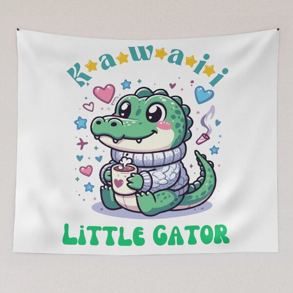 Artikelvorschau, Kawaii kleiner Alligator entworfen und verkauft von Ruthrasankar.