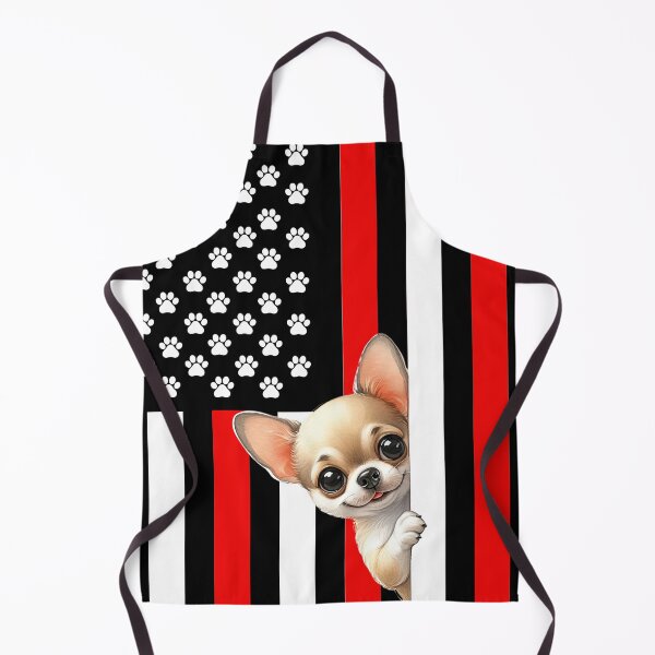 Item preview, Chihuahua Peeking Behind The American Flag designed and sold by TheAnimalZ00.