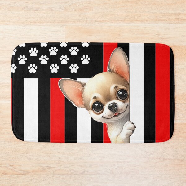 Item preview, Chihuahua Peeking Behind The American Flag designed and sold by TheAnimalZ00.