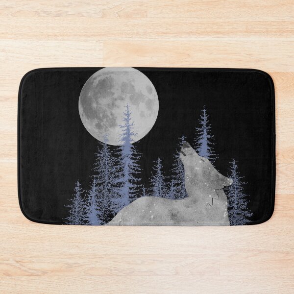 Artikelvorschau, Wolf heult den Mond an - Wolf heult entworfen und verkauft von abeautifulife.