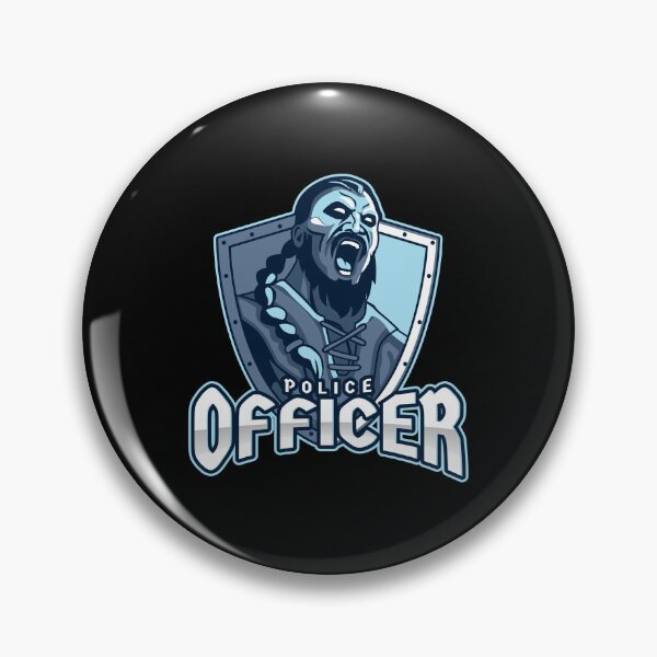 Item preview, Police Officer Design with Ancient Viking designed and sold by PRIVARSHU.