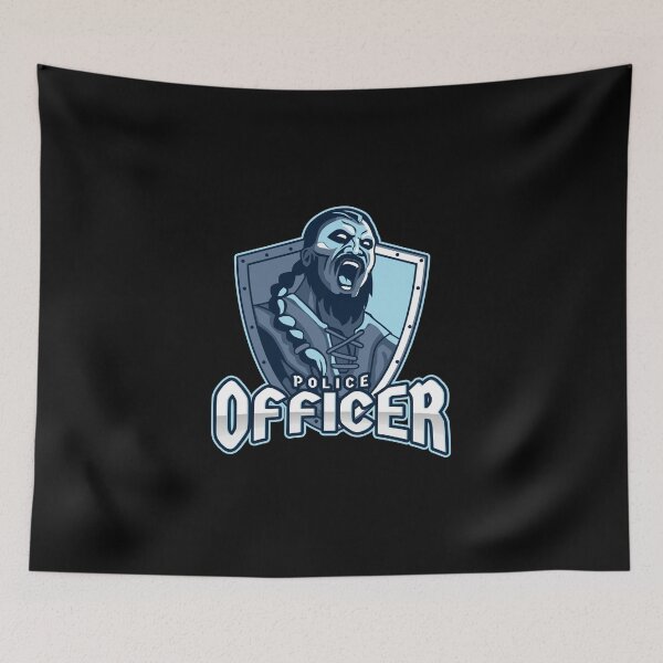 Item preview, Police Officer Design with Ancient Viking designed and sold by PRIVARSHU.