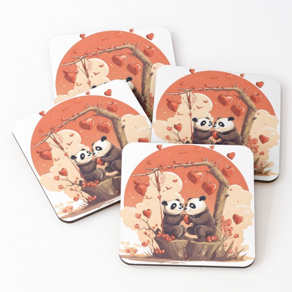 Item preview, Cutie Couple of Panda's Celebrated Valentine's Day designed and sold by omerfdln34.