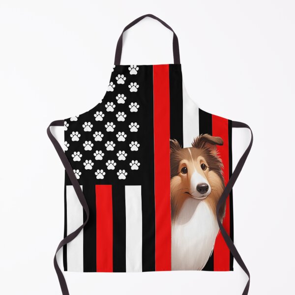 Item preview, Collie Peeking Behind The American Flag designed and sold by TheAnimalZ00.