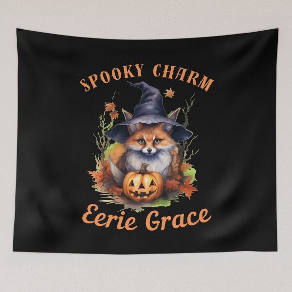Item preview, Spooky Charm, Eerie Grace. fox watercolor designed and sold by FoxVibes.