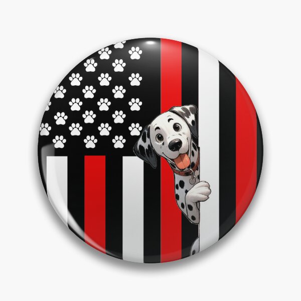 Item preview, Dalmatian Peeking Behind The American Flag designed and sold by TheAnimalZ00.