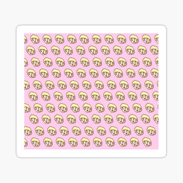 Mirio Head Pattern Sticker By Dood Bot Redbubble