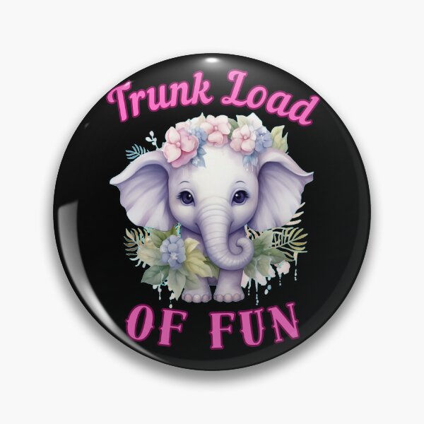 Item preview, Trunk Load Of Fun. elephant head designed and sold by ElephantVibes.