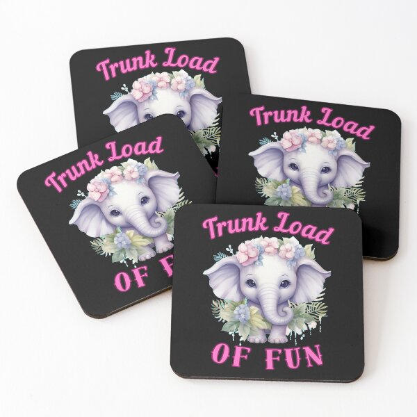 Item preview, Trunk Load Of Fun. elephant head designed and sold by ElephantVibes.
