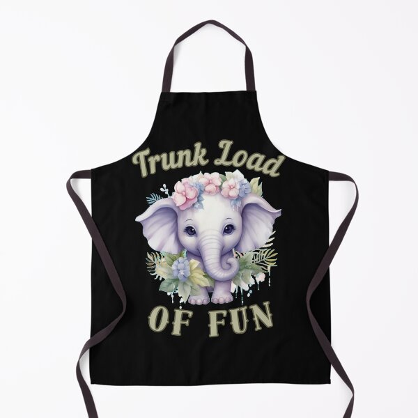 Item preview, Trunk Load Of Fun. elephant portrait designed and sold by ElephantVibes.