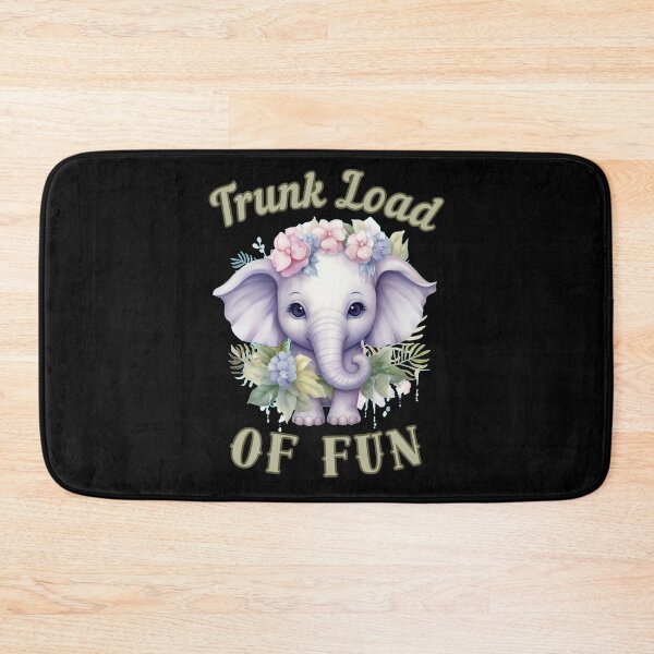 Item preview, Trunk Load Of Fun. elephant portrait designed and sold by ElephantVibes.