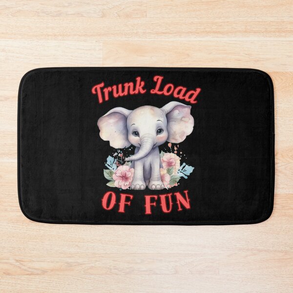 Item preview, Trunk Load Of Fun. happy elephant designed and sold by ElephantVibes.