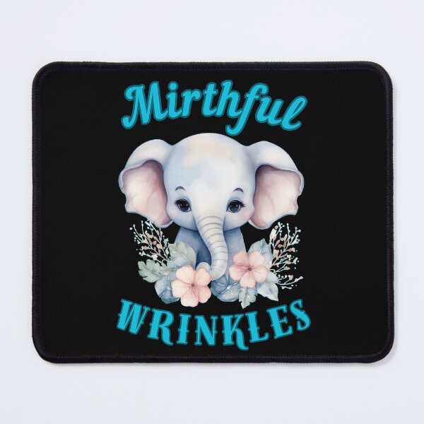 Item preview, Mirthful Wrinkles. funny elephant designed and sold by ElephantVibes.