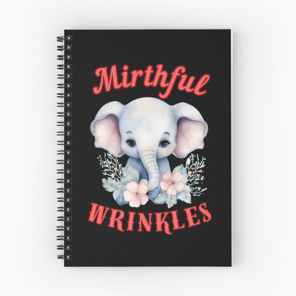 Item preview, Mirthful Wrinkles. colorful elephant designed and sold by ElephantVibes.