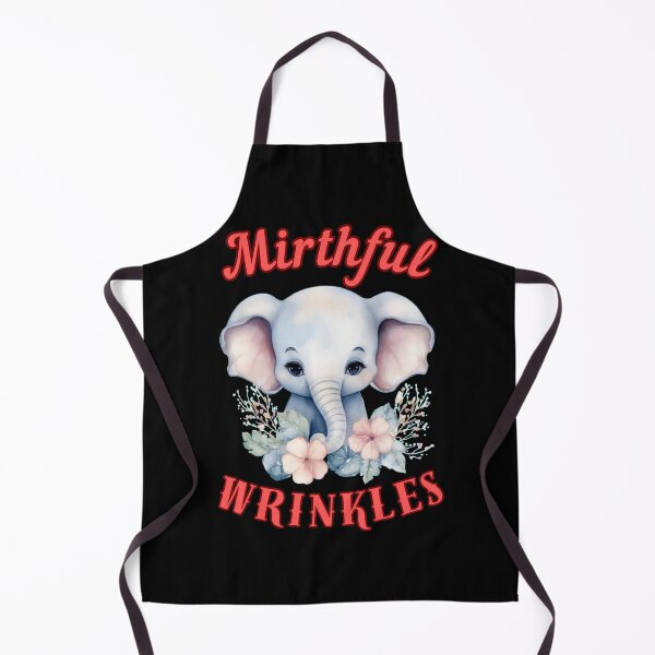 Item preview, Mirthful Wrinkles. colorful elephant designed and sold by ElephantVibes.