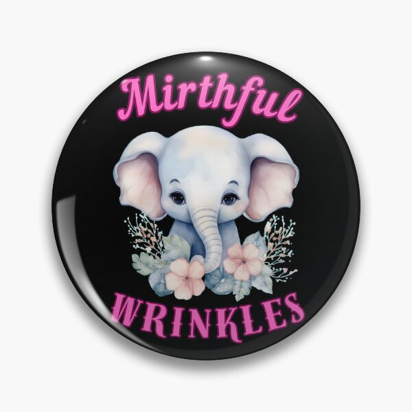 Item preview, Mirthful Wrinkles. elephant head designed and sold by ElephantVibes.