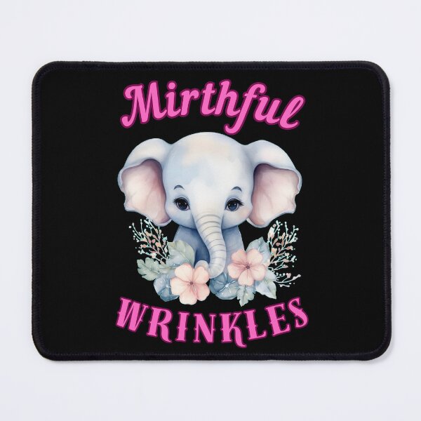 Item preview, Mirthful Wrinkles. elephant head designed and sold by ElephantVibes.