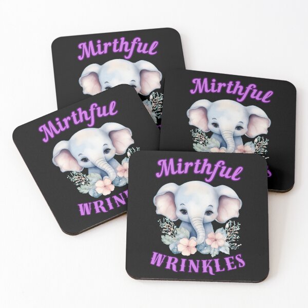 Item preview, Mirthful Wrinkles. elephant face designed and sold by ElephantVibes.