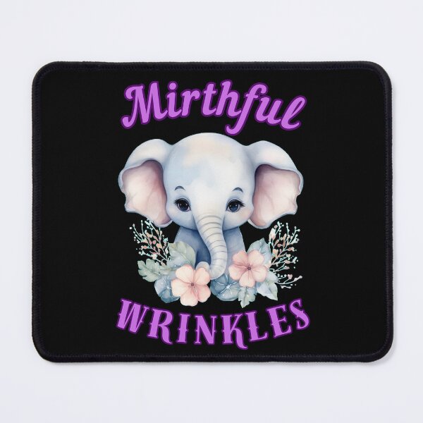 Item preview, Mirthful Wrinkles. elephant face designed and sold by ElephantVibes.