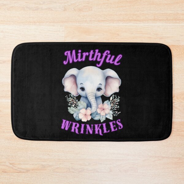 Item preview, Mirthful Wrinkles. elephant face designed and sold by ElephantVibes.