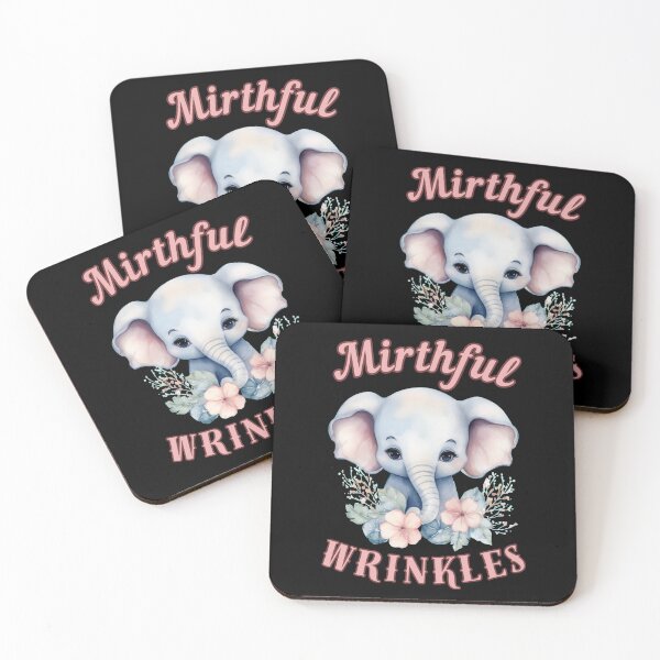 Item preview, Mirthful Wrinkles. elephant portrait designed and sold by ElephantVibes.