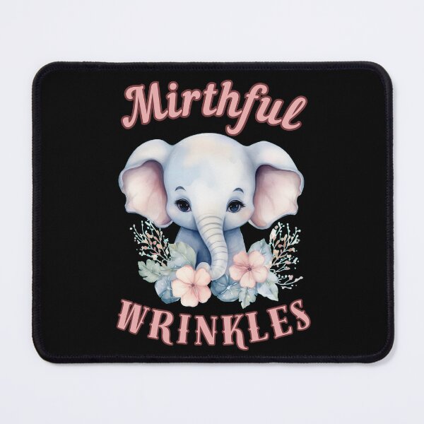 Item preview, Mirthful Wrinkles. elephant portrait designed and sold by ElephantVibes.