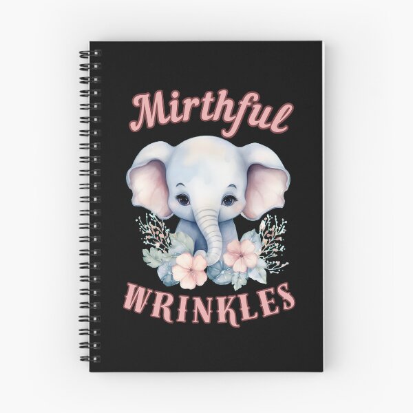 Item preview, Mirthful Wrinkles. elephant portrait designed and sold by ElephantVibes.