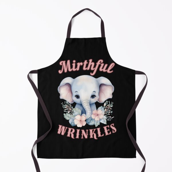 Item preview, Mirthful Wrinkles. elephant portrait designed and sold by ElephantVibes.